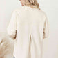 Collared Neck Button Down Jacket