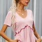 Malibu Dreams Frill Trim Short Sleeve Tee