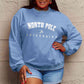 Simply Love Christmas Themed Full Size NORTH POLE UNIVERSITY Graphic Sweatshirt