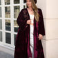 Plus Size Meredith Printed Open Front Long Sleeve Cardigan