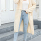 Open Front Pocketed Cardigan