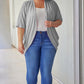 Plus Size Ribbed Cocoon Cover Up