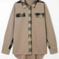 Full Size Plaid Button Down Collared Jacket