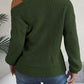 Allissa Asymmetrical Neck Cold Shoulder Long Sleeve Sweater