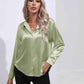 Collared Neck Buttoned Long Sleeve Shirt