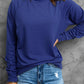 Round Neck Long Sleeve Sweatshirt