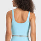 Deep V-Neck Crop Sports Bra in Assorted Colors