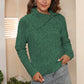 Asymmetrical Neck Long Sleeve Pullover Sweater
