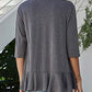 Open Front Ruffle Trim Cardigan