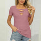 Full Size Twisted V-Neck T-Shirt