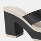 Weeboo Cherish The Moments Contrast Platform Sandals in Black