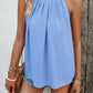 Ruched Grecian Neck Tank