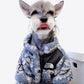 Dusty Blue Dog Outfit Paisley Zip-Up Teddy Pet Jacket SZ S-2XL