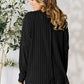 Basic Bae Full Size Ribbed Round Neck Slit Long Sleeve T-Shirt