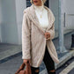Open Front Ribbed Hooded Coat