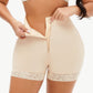 Full Size Zip-Up Lace Trim Shaping Shorts