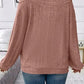 Round Neck Cold Shoulder Sweater