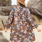Women's Candida Plus Size Printed V-Neck Balloon Sleeve Mini Dress