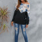 Camouflage Round Neck Long Sleeve Sweatshirt