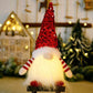 Winter Christmas Sequin Light-Up Faceless Gnome