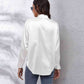 Collared Neck Buttoned Long Sleeve Shirt
