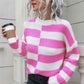 KnitwearTime Color Block Dropped Shoulder Sweater