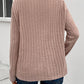 Ribbed Turtleneck Long Sleeve Sweater
