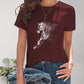 Horse Round Neck Short Sleeve T-Shirt