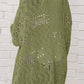 Openwork Open Front Long Sleeve Cardigan