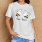 Simply Love Full Size Halloween BOO BEES Graphic Cotton T-Shirt