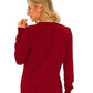 Button Up V-Neck Long Sleeve Cardigan