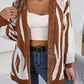 BeCozy Open Front Animal Print Cardigan