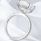 Women's 5.52 Carat Moissanite Side Stone Ring