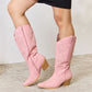 Forever Link Pink Knee High Cowboy Boots