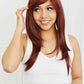 Red Mid-Length Wave Synthetic Wigs 20''