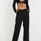 Openwork Tied Dropped Shoulder Cardigan