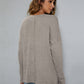 Beauteous Dropped Shoulder High-Low Waffle-Knit Top
