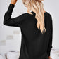 Full Size V-Neck Long Sleeve Blouse