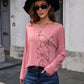 Butterfly Round Neck Dropped Shoulder Blouse