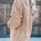 Studded Collared Neck Button Down Jacket