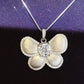 1 Carat Moissanite Butterfly Pendant Necklace 💜