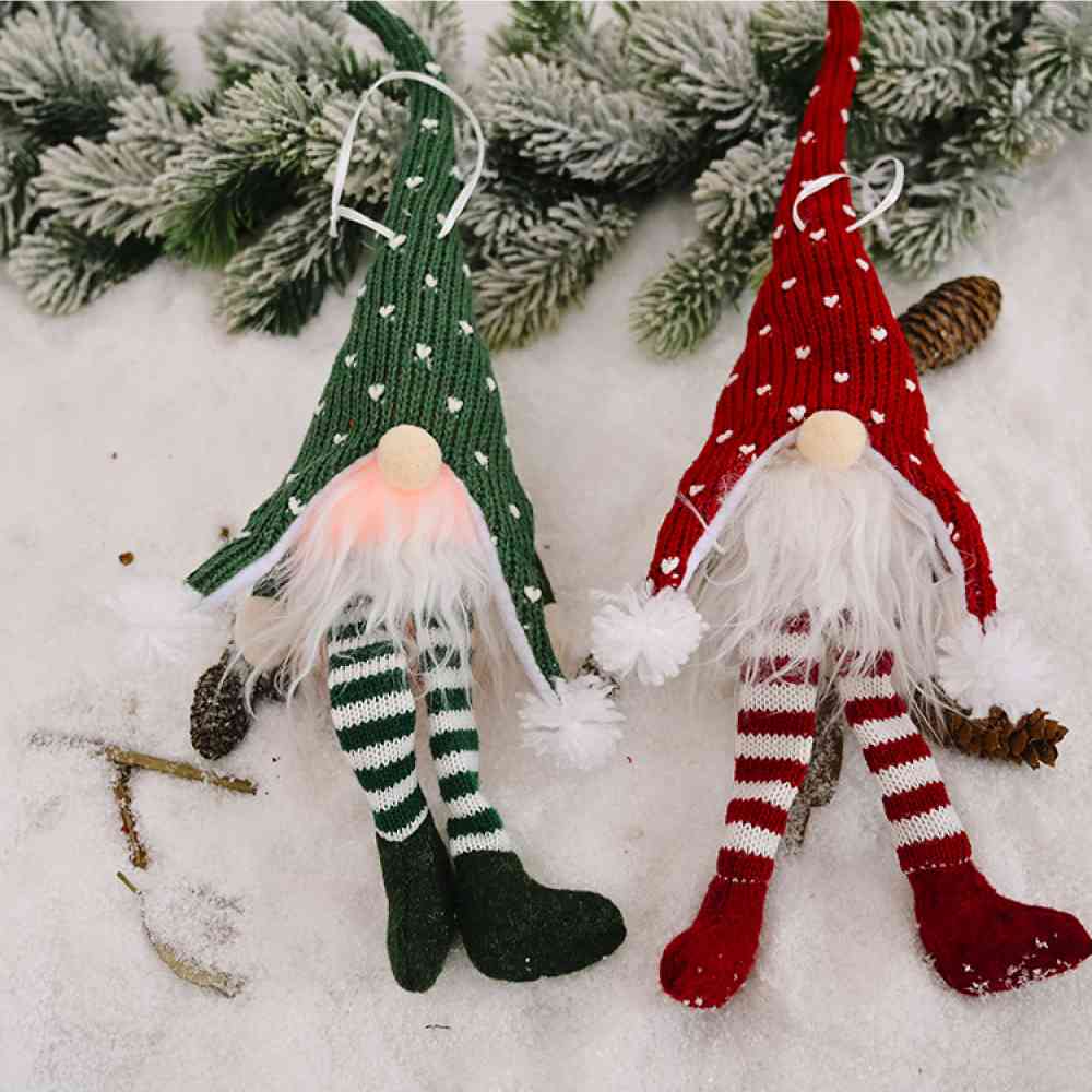 Winter Christmas Light-Up Long Leg Faceless Gnome