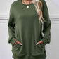 Dropped Shoulder Sweatshirt with Pockets