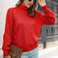 KnittedEmporium Cable-Knit Turtleneck Sweater