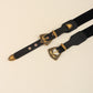 Jessica Anne Beauty Double Buckle PU Leather Belt