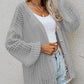 Openwork Button Front Cardigan