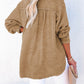 Full Size Buttoned Long Sleeve Blouse