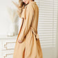 Culture Code Full Size Tied Tan Trench Coat with Pockets