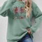 MERRY CHRISTMAS Round Neck Long Sleeve Sweatshirt