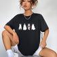Round Neck Short Sleeve Ghost Graphic T-Shirt